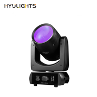 Cabeza Móvil LED de 200W con Efecto de Escenario para Discotecas DMX512 Haz Blanco+Punto+24 Prismas 11 Colores 14 Rueda de Gobos para Disco DJ Bar