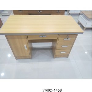 Modern Office <b>Desk</b> With Wooden Storage <b>Cabinet</b> Contemporary Design For Home Office Freestanding 37692-1208 - Product Image 1