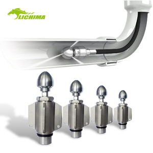 Thép không gỉ 1/4 3/4 siêu cao áp máy bay phản lực nước máy giặt vòi phun xoay ống làm sạch cống vòi phun nước - Product Image 1