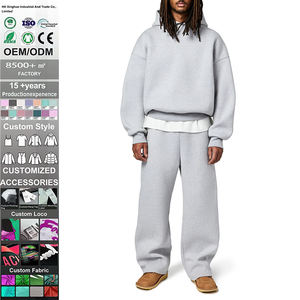 High Quality Winter 450gsm Custom Logo Windproof Eco-Friendly 100% Polyester Men's Unisex Joggers Sweat Suits Hoodie <b>Shorts</b> Sets - Product Image 1