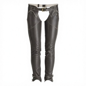 Equestrian Horse <b>Riding</b> and Biker English Full <b>Chaps</b> Premium Quality Genuine Leather Customizable SURGIGYNE - Product Image 2