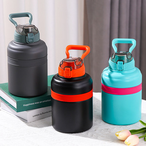 SilverJet 1.2L Double Wall Stainless Steel Vacuum <b>Flask</b> With Silicone Sleeve For Sports Outdoor Use Keep Warm Cold 24 Hours - Product Image 2