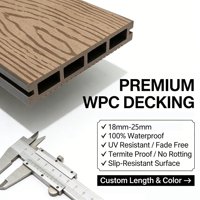 Nouvelles planches de terrasse WPC modernes tendance 2026, composite brossé imperméable avec installation par clips et surface gaufrée 3D