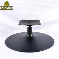 Base de chaise pivotante ronde en acier métallique noir, pièces de meubles