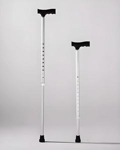 Béquille de coude réglable en aluminium avec poignée ergonomique et bâton de marche/canne en caoutchouc confortable pour la rééducation thérapeutique - Product Image 3