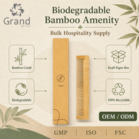 Kit d'articles de toilette détoxifiants en charbon de bambou naturel pour hôtels, fournitures de salle de bain bio pour les hôtels de luxe