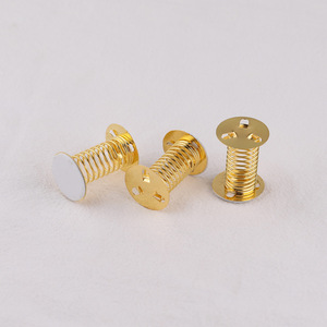 Support conique en métal à base de ressort pour artisanat, accessoires de décoration DIY, plaqué or et argent - Product Image 3