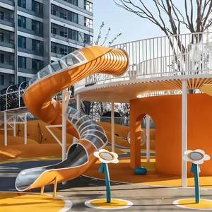 ผู้ผลิตอุปกรณ์สนามเด็กเล่นกลางแจ้ง สไลเดอร์สแตนเลสขนาดใหญ่ ไม่ใช้พลังงาน สำหรับสถานที่ท่องเที่ยวกลางแจ้ง - Product Image 2