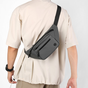 Men's Chest Bag Oxford Cloth Durable Multi Compartment Gray Black Dark Blue Military Green Spring 2025 Everyday Outfits - Product Image 1
