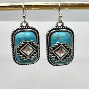 Orecchini Vintage in Stile Geometrico Turchese per Donne, Gioielli per Orecchie in Stile Boho alla Moda - Product Image 6