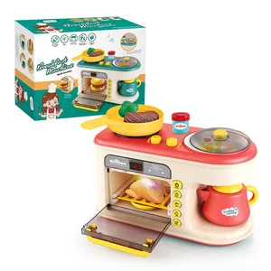 최고 판매 놀이 집 전자 레인지 장난감 척 놀이 주방 아침 기계 장난감 어린이