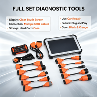 Escáner de diagnóstico multimarca XTRUCK Y009 HDD Full Kit FZ G1 para tabletas, para camiones pesados, maquinaria de construcción, excavadoras y maquinaria diésel.