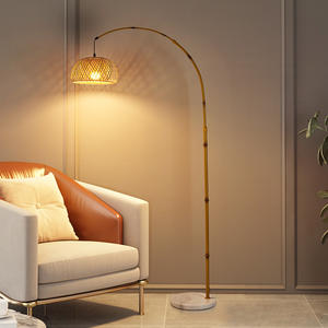 Lampe de sol de style Wabi-Sabi, salon de thé rétro japonais, art zen design, lecture au chevet de la chambre à coucher - Product Image 1