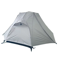 Tente de camping tout temps pour le glamping et la randonnée en plein air, tente dôme ultralégère pour 2 personnes, imperméable, avec un grand filet de ventilation