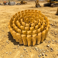 Nouvelle chaîne de chenilles pour bulldozer Xinjia BD2G BD2F BD2H avec semelles tout-terrain, rouleau porte-chaîne de 500 mm, 40Mn HRC52-56