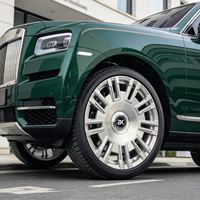 Jantes Bku forgées 5x112 5x112 21 22 23 pouces, jantes en alliage monobloc brossées de luxe pour Rolls Royce Cullinan Phantom Ghost