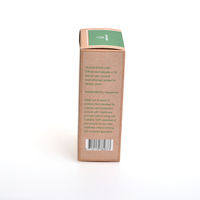 Boîte rectangulaire de papier kraft cosmétique d'huiles essentielles de 30ml avec logo personnalisé Boîtes de parfum Boîte d'emballage cosmétique de beauté