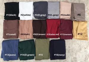 Hijab instantáneo de dama musulmana recién llegado con gorras Hijab cuadrado instantáneo liso de Color sólido al por mayor - Product Image 4