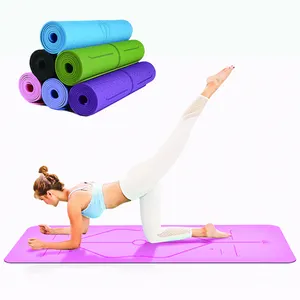 Die welt der beliebteste nicht-slip natürliche gummi und die geschmacklos neue haltung yoga übung matte