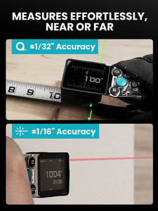 XTAPE1 Misuratore Laser Digitale <span class=keywords><strong>Professionale</strong></span> di Precisione con Lettura Istantanea Laser Verde Lame Sostituibili Telemetro Laser - Product Image 5