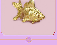 Ornements décoratifs en laiton en forme de poisson rouge, thème animal de prospérité, technique de moulage sous pression, canard aquatique très vendu