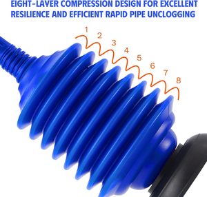 Sturalavandini Resistente in TPR con Manico, Strumento per Disintaspare WC, Bagno, Cucina, Vasca e <span class=keywords><strong>Doccia</strong></span> - Product Image 3