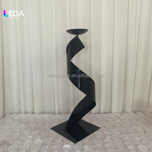 LEDA Gold Metal Flower <b>Stand</b> Modern Decorative <b>Vase</b> for Wedding Events - Product Image 5