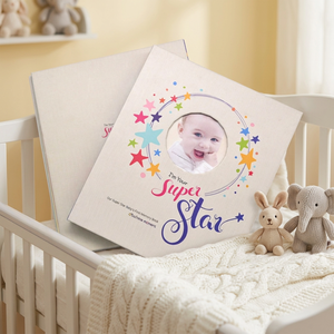 Baby Memory Book Fabric Cover Custom Photo Album For Baby First Year Growth Record Gift - Product Image 1