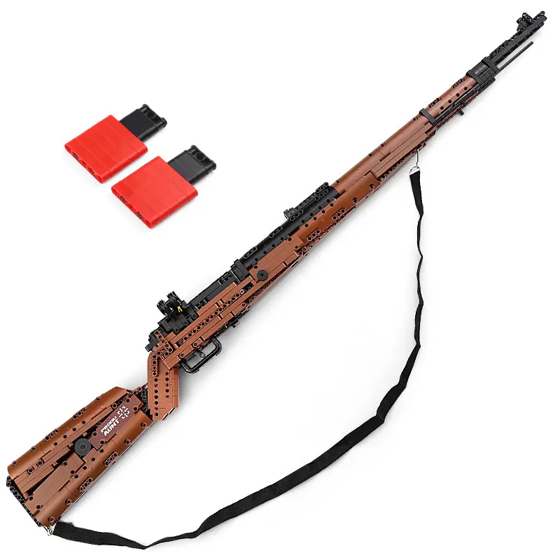 14002 Kits de modelo de Rifle de francotirador, armas militares, juego de ladrillos de partículas pequeñas para niños, juguete de bloques de construcción, pistola DIY 98 K 40