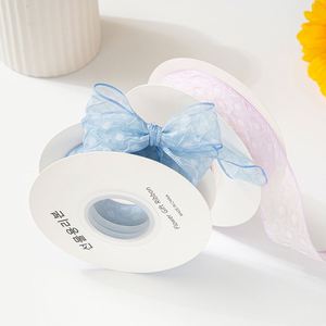 Ruban plissé en satin texturé de 3,8 cm, ruban gaufré transparent pour bouquet, décoration florale de mariage, 100 % polyester, feuille d'argent - Product Image 4