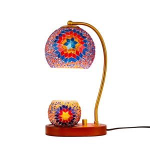 Türkische Mosaik-Tischlampe mit mehrfarbigem Glas und Mosaik-Aromatherapie-Kerzenhalter als Weihnachtsgeschenk für die Dekoration - Product Image 1