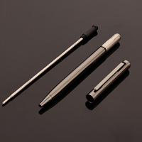 Bolígrafo de Metal de firma delgada de lujo para negocios de oficina Marketing Regalos de hotel personalizables Logotipo de bolígrafo promocional de ancho de escritura de 1,0mm