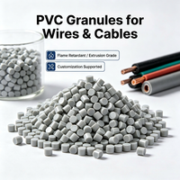 Granulés de PVC Plastique Résistants aux Intempéries à Prix Compétitif – Matière Première pour l'Isolation des Fils et Câbles