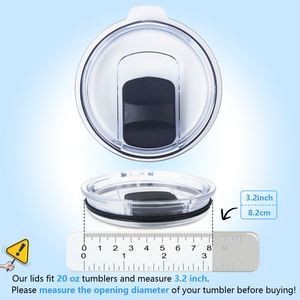 3แพ็คฝาปิดแก้วน้ำ20ออนซ์ฝาสไลด์แม่เหล็กสำหรับเปลี่ยนแก้วน้ำ <span class=keywords><strong>Yeti</strong></span> ขนาด20 oz ถ้วย10/24ออนซ์และทรงต่ำ10 oz - Product Image 3