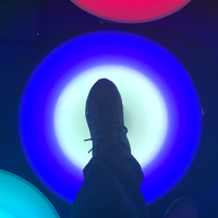 Contrôleur audio 300 * H60MM jeux d'effets interactifs piste de danse ronde led carrelage lumières pour enfant