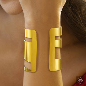 PRAO Bracelet multicouche fait main pour femme Taille réglable Plaqué or Anti-ternissement Bijoux de mode-Approvisionnement en vrac - Product Image 3