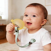 ODM Custom Private Label Niet-toxische BPA-vrije siliconen zachte speelgoed baby bijtring zuigeling kauwbaar fruitvormig schattig uniseks