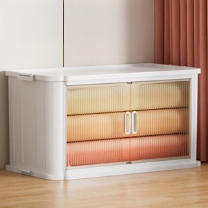 Speicher Schrank Speicher Schrank Schlafzimmer Kleidung Sortierung Kunststoff Snack Kabinett <span class=keywords><strong>Haushalt</strong></span> Falten Aufbewahrungsbox - Product Image 2