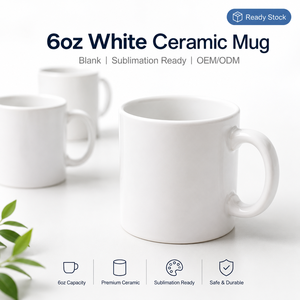 Exquisito Vaso Pequeño de Porcelana Ligera con Opción de Impresión Personalizada para Espresso, Café, Té y Salsas de Postre - Product Image 2