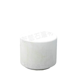 Nuevos Materiales de Construcción de Piedra, Taburete Redondo de Hormigón GRC Blanco, Resistencia a la Flexión de 13.7Mpa, Uso Interior y Exterior - Product Image 3