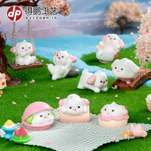 ฟิกเกอร์เรซิ่น My Melody ขนาดเล็ก น่ารัก ตกแต่งรูปสัตว์ สำหรับโต๊ะทำงาน หรือประดับรถยนต์ - Product Image 3