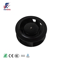 FANOVA 175mm 230V Moteur sans balais Débit d'air Extracteur mural de cuisine Impeller en plastique Ventilateur centrifuge pour purificateur d'air ODM OEM