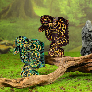 Accesorios elegantes para el cabello de alta calidad hechos a mano negro verde <span class=keywords><strong>Mamba</strong></span> serpientes Cool Shark Claw Clips elegante personalidad tendencia cabello - Product Image 2