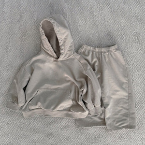 Set di Abbigliamento Autunnale per Bambini in Cotone, <span class=keywords><strong>Felpa</strong></span> con Cappuccio a Maniche Lunghe e <span class=keywords><strong>Pantaloni</strong></span> per Bambini e Bambine, Completo 2 Pezzi - Product Image 4