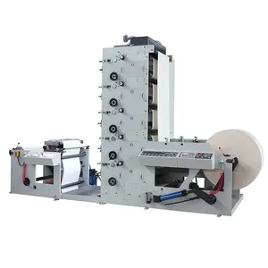 Hongshuo HS-YSJ-F Roll to Roll Stack Type multi color film paper stickers label Flexo Printing Machine Flexographic Printer