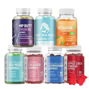 Gençler ve Yetişkinler İçin Kolajen Beyazlatıcı Elma Sirkesi Jelibonları C Vitamini Biotin Güzellik Kilo Yönetimi Büyük Kalça Desteği - Product Image 2