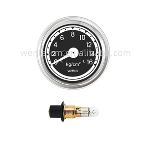 Wenle Neues Modell 60MM Chrom 180580036 Veethree Serie 0-16kg/cm² Universelles Mechanisches Öldruckmanometer - Product Image 3
