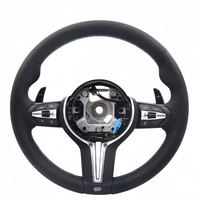Volant sport en cuir noir de haute qualité pour BMW F10 F30 F31 F32 F20 E92 E60 X6 E71 X5 E70 M3 M4 M5 Accessoires