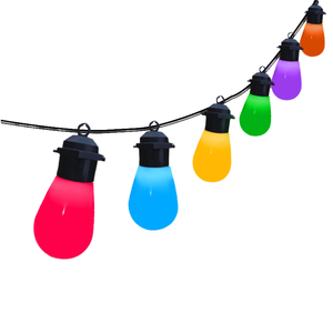 Guirlande lumineuse extérieure en cuivre Hometown <span class=keywords><strong>Evolution</strong></span> 100 pieds, noire, G50 Globe LED IP65, pour patio, café, fête, Noël - Product Image 5