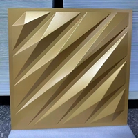 Panneaux muraux en PVC imperméables 50x50 cm Effet 3D |   Plaque de plafond anti-moisissure ignifuge |   Installation facile, luxe léger